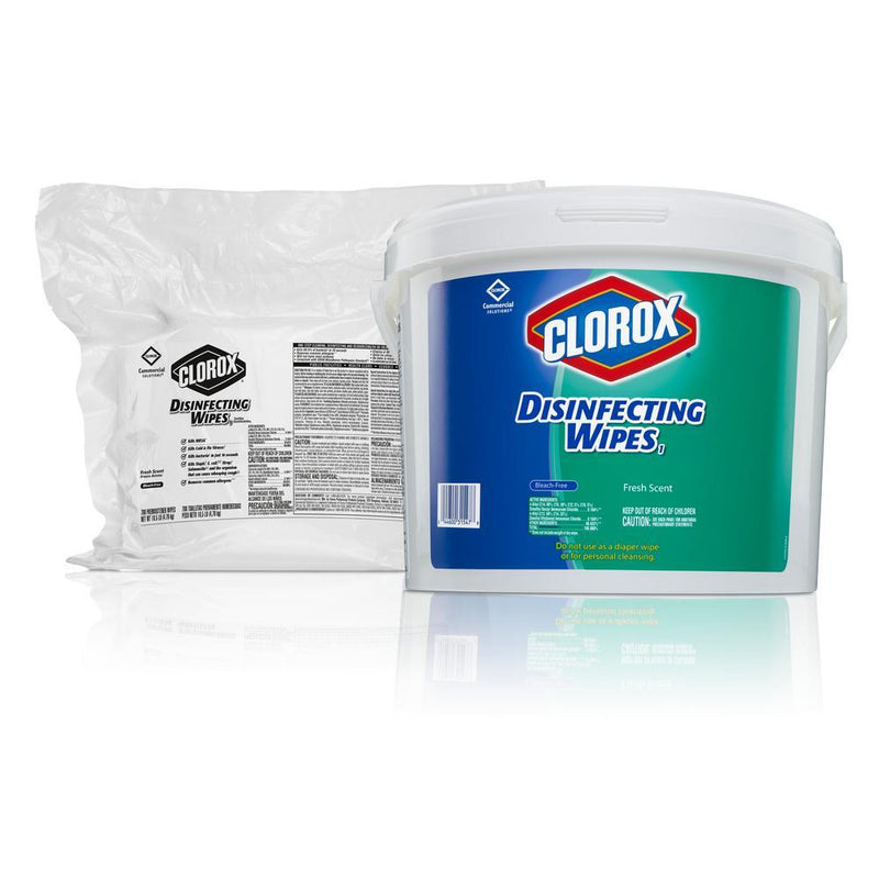 1 Bucket Wipes Clorox® Disinfecting Wipes - 1 bucket of 700 wipes - Fresh Scent - Commercial grade