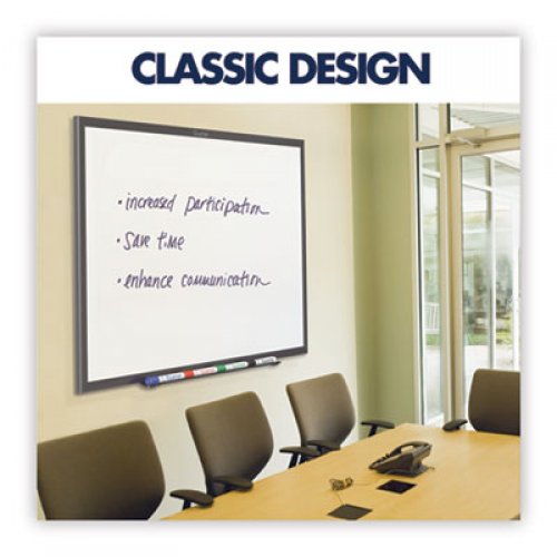 Quartet Classic Series Total Erase Dry Erase Board, 36 x 24, White Surface, Black Frame (S533B)