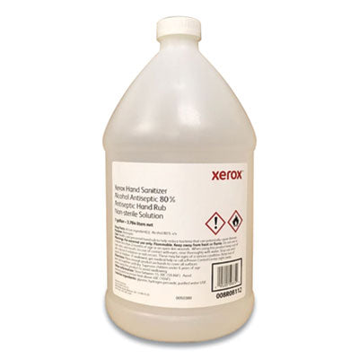 Xerox Hand Sanitizer, 0.5 gal Bottle, Unscented, 4/Carton (008R08111)