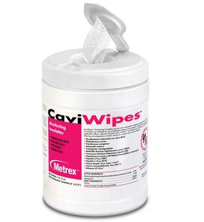 CaviWipes™ Disinfecting Wipes - 1 canister of 160 wipes - EPA registered - Made in USA