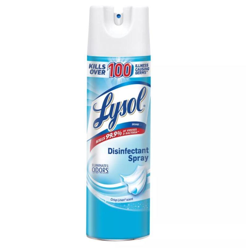 1 Palette 1020 Lysol® Disinfectant Sprays - 19oz Crisp Linen® - 85 cases of 12 cans - 1 Palette - $9 per can
