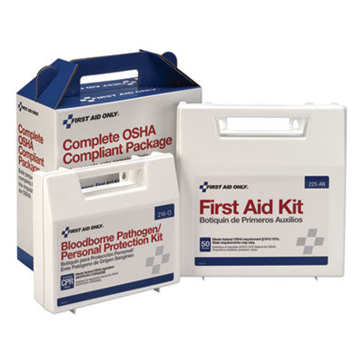 First Aid Only First Aid Kit for 50 People, 229-Pieces, ANSI/OSHA Compliant, Plastic Case (228CP)