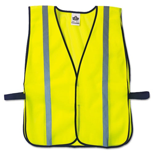ergodyne GloWear 8020HL Safety Vest, Polyester Mesh, Hook Closure, One Size Fit All, Lime (20040)