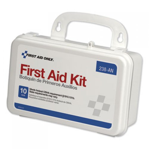 First Aid Only ANSI-Compliant First Aid Kit, 64 Pieces, Plastic Case (238AN)