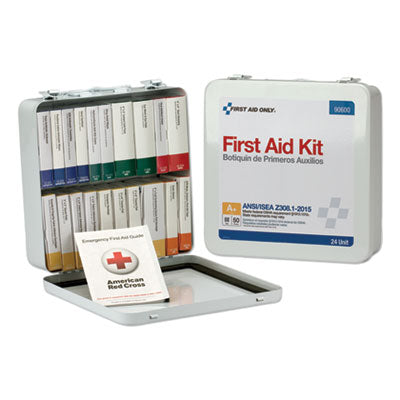 First Aid Only Unitized ANSI Class A Weatherproof First Aid Kit for 25 People, 16 Units (90569)