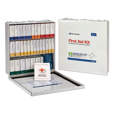 First Aid Only Unitized ANSI Compliant Class B Type III First Aid Kit for 100 People, 54 Units (90570)