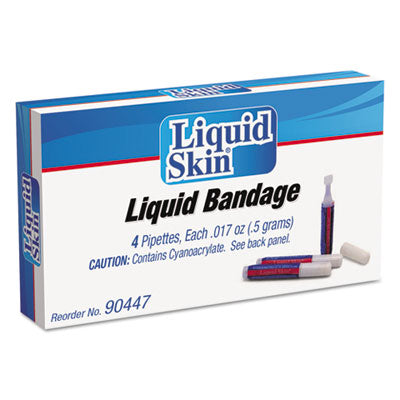 PhysiciansCare Liquid Bandage, 0.017 oz Pipette, 4/Box (90447)