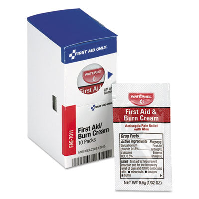 First Aid Only SmartCompliance Burn Cream, 10/Box (FAE7011)